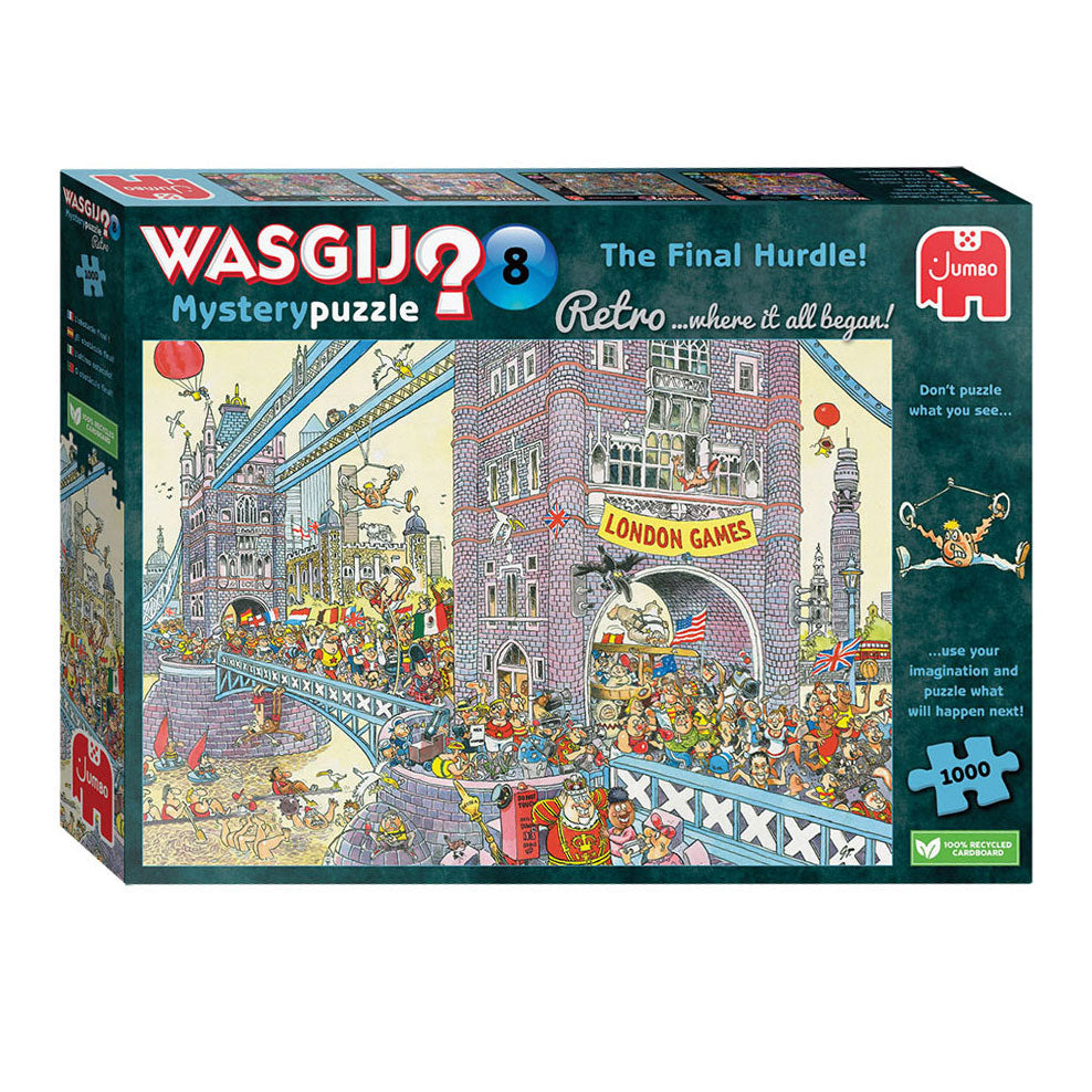 Jumbo Washij Retro Mystery 8 Jigsaw Puzzle- Den sidste hindring!, 1000st.