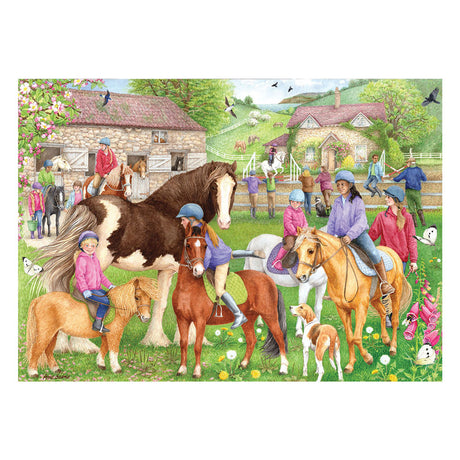 Puzzle Jumbo Falcon - école d'équitation, 1000 pcs.