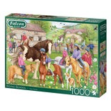 Puzzle Jumbo Falcon - école d'équitation, 1000 pcs.