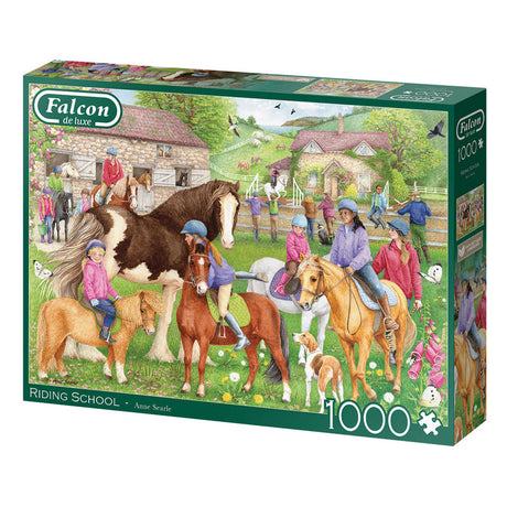 Puzzle Jumbo Falcon - école d'équitation, 1000 pcs.