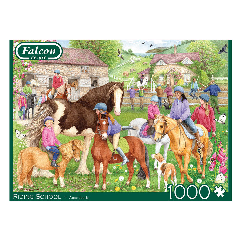 Puzzle Jumbo Falcon - école d'équitation, 1000 pcs.