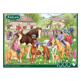 Puzzle Jumbo Falcon - école d'équitation, 1000 pcs.