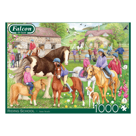 Puzzle Jumbo Falcon - école d'équitation, 1000 pcs.