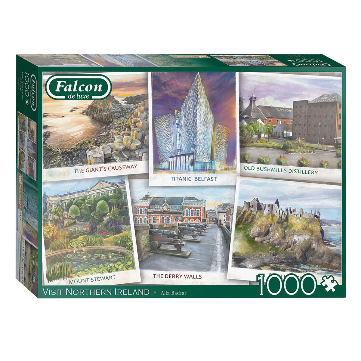 Jumbo Falcon Legpuzzle - Visitez l'Irlande du Nord, 1000st.