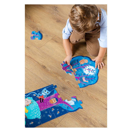 Puzzle réversible Jumbo goula xxl ferme jour et nuit, 27 pcs.