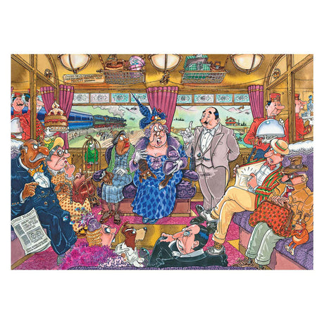 Puzzle Wasgij Retro Mystery 9 - Le plus grand vol de train, 1000 pcs.