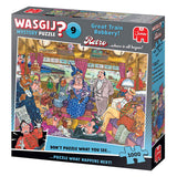 Puzzle Wasgij Retro Mystery 9 - Le plus grand vol de train, 1000 pcs.