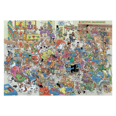 Puzzle géant Jan Van Haasteren Championnat néerlandais Les gens ne vous ennuient pas 2000 pièces
