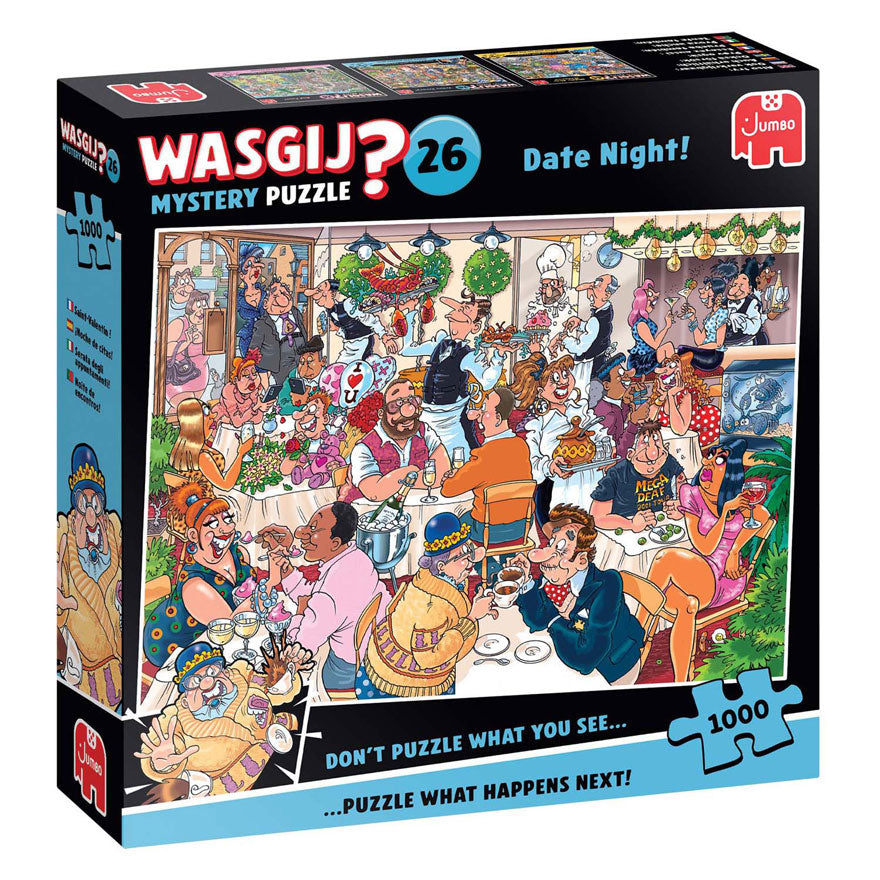 Puzzle Jumbo Wasgij Mystery 26 - Rendez-vous nocturne !, 1000 pcs.