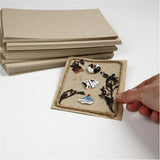Creativ company carton recyclé, a5, feuille 148x210 mm, 225 gr, gris marron, 125 feuilles 1 boîte