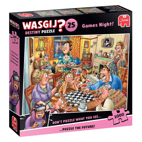 Puzzle Jumbo Wasgij Destiny 25 - Soirée de jeu, 1000 pcs.