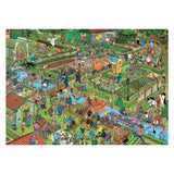 Puzzle Jumbo Jan van Haasteren - jardins familiaux, 1000 pcs.