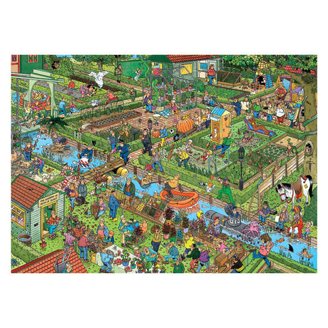 Puzzle Jumbo Jan van Haasteren - jardins familiaux, 1000 pcs.