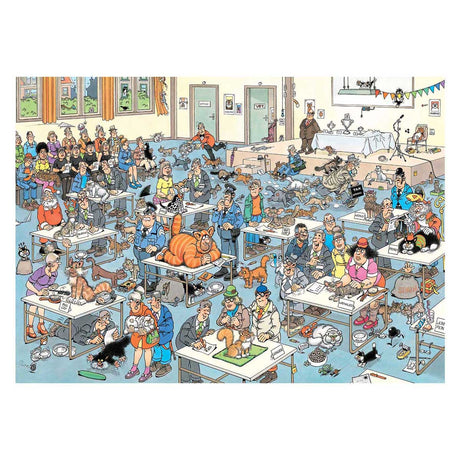 Puzzle Jan van Haasteren - l'exposition féline - 1000 pcs.