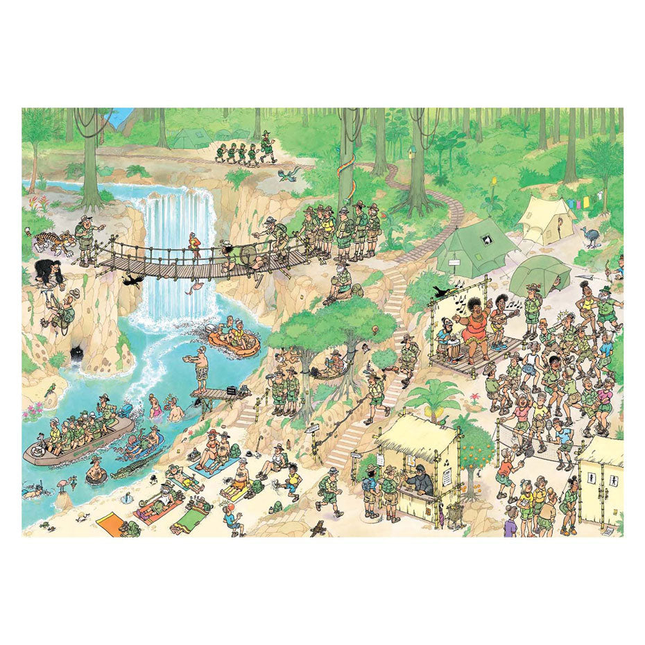 Puzzle Jan van Haasteren - la visite de la jungle, 1000 pcs.
