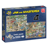 Puzzle Jumbo Jan van Haasteren - Tempête de safari 2 en 1, 2x1000 pcs.