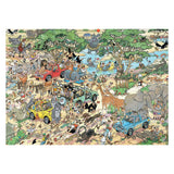 Puzzle Jumbo Jan van Haasteren - Tempête de safari 2 en 1, 2x1000 pcs.