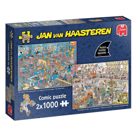 Puzzle Jumbo Jan van Haasteren - la quincaillerie et la rénovation, 2x1000 pcs.