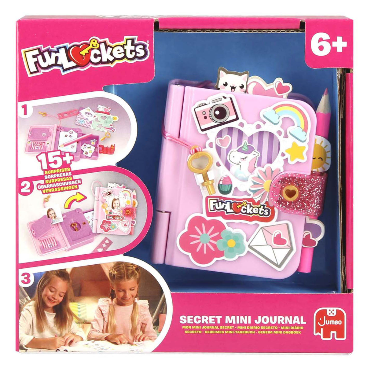 Mini journal secret Jumbo funlockets | 2 pièces