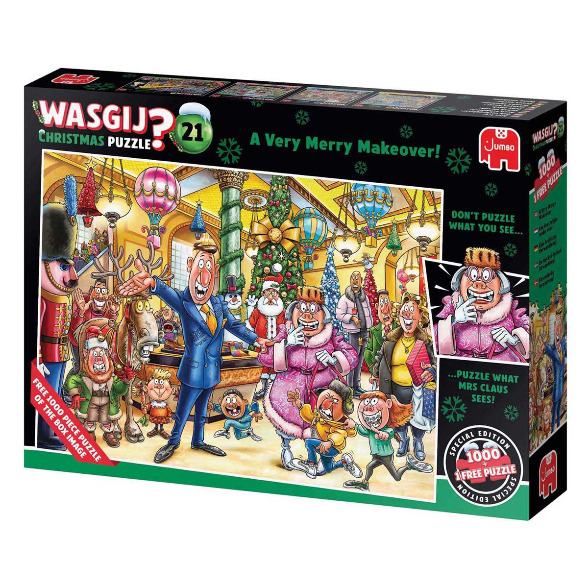 Relooking Jumbo Wasgij Noël 21 ! 2x1000 pièces