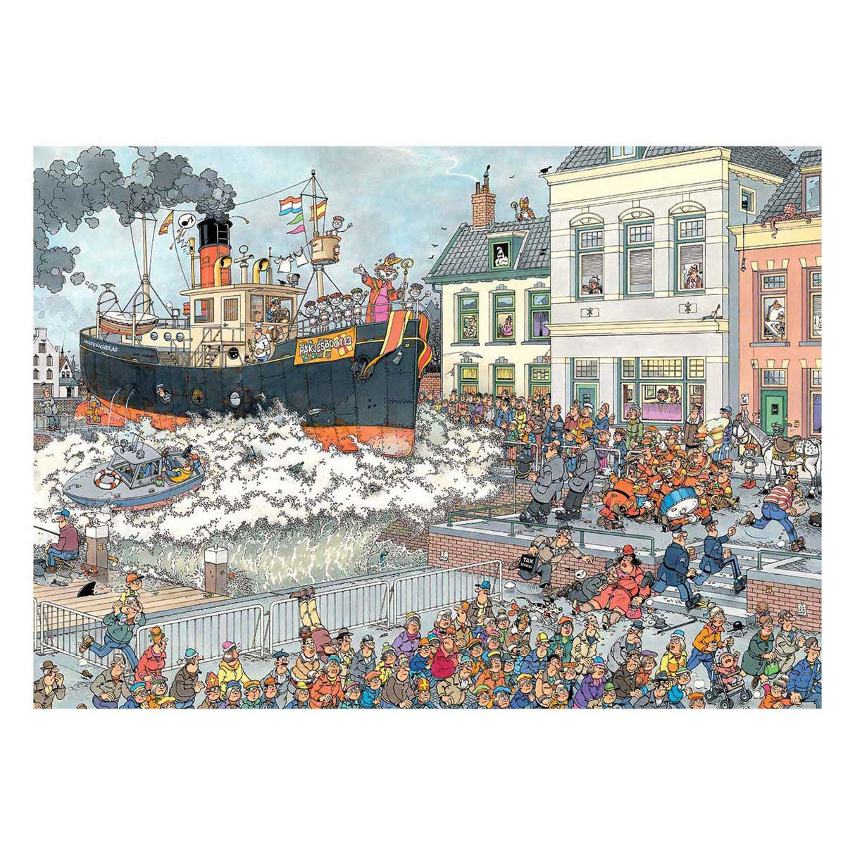 Puzzle Jan van Haasteren - Arrivée de Sinterklaas - 1000 pcs.