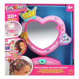 Miroir secret Jumbo funlockets avec paillettes pour cheveux | 2 pièces