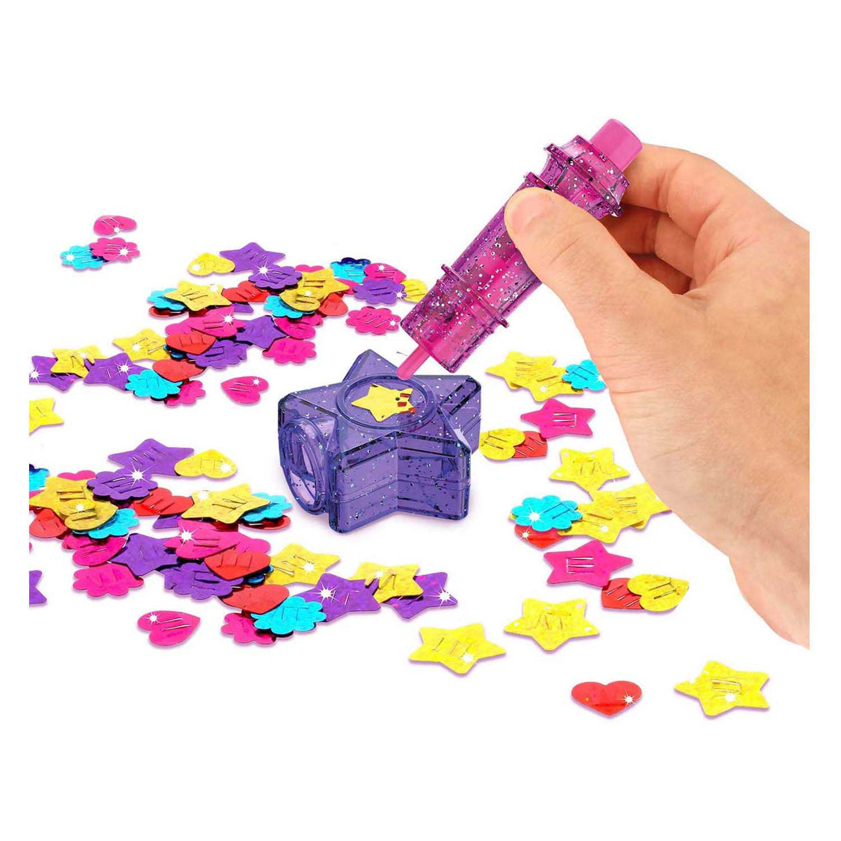 Miroir secret Jumbo funlockets avec paillettes pour cheveux | 2 pièces