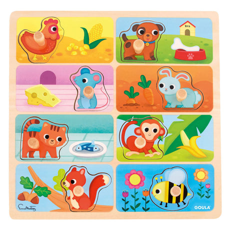 Puzzle goula géant, ma nourriture préférée - 8 pcs.