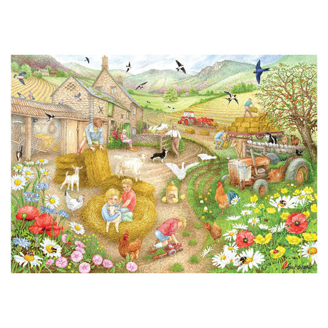 Jumbo falcon puzzel - bringing in the hay 1000 stukjes - educatief speelgoed.