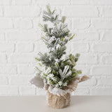 Boltze home Sapin de Noël enneigé h31cm