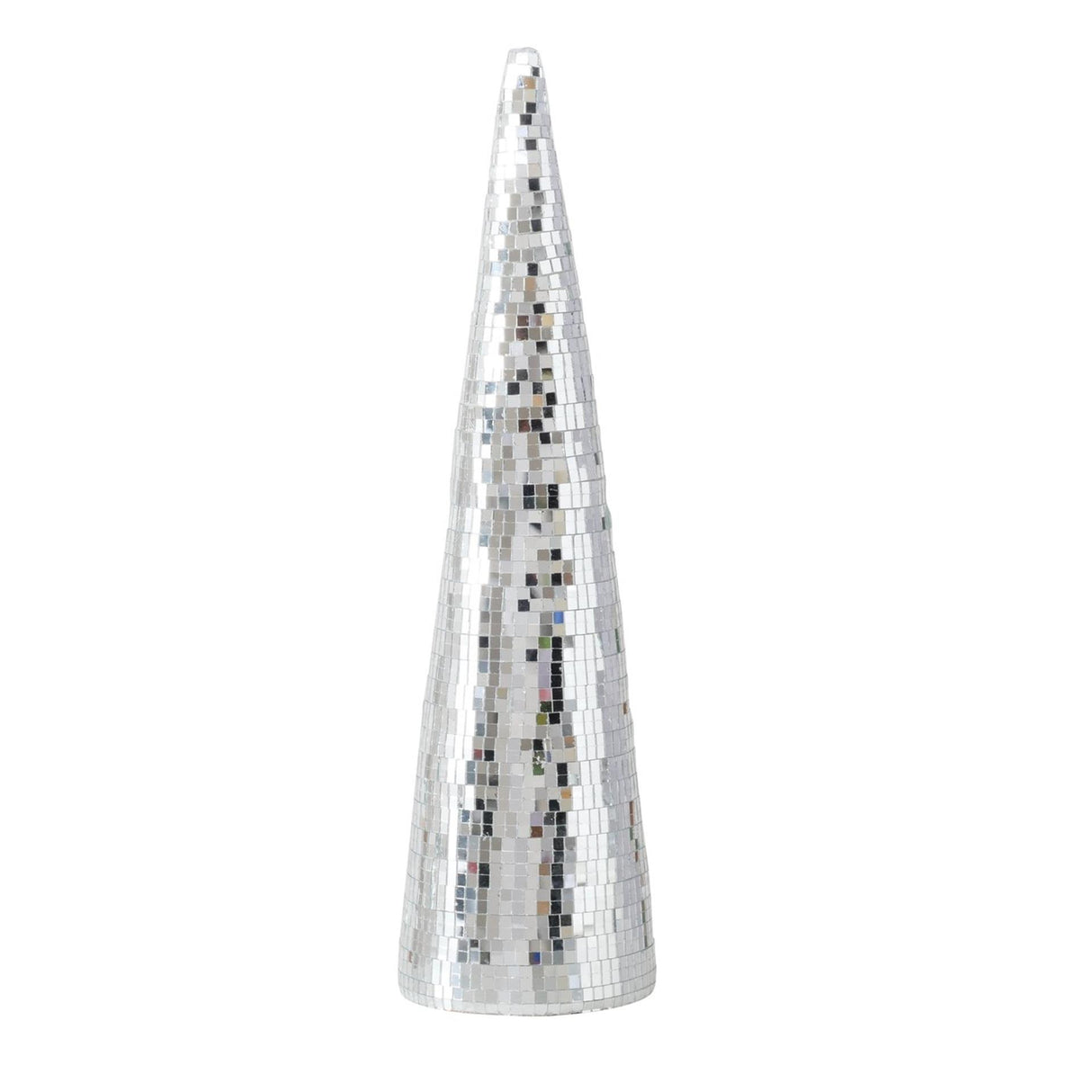 Boltze home miroir disco sapin de Noël en verre h39cm
