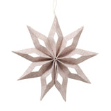 Étoile de maison Boltze en feutre d30cm