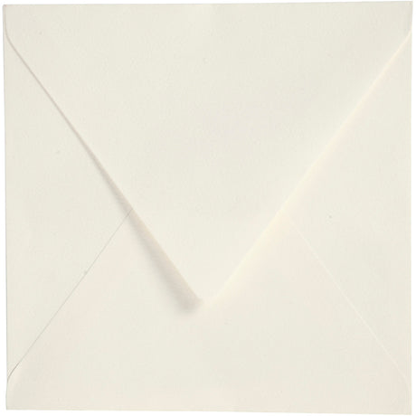 Enveloppes Creativ company, format enveloppe 16x16 cm, 120 gr, blanc cassé, 50 pièces 1 boîte