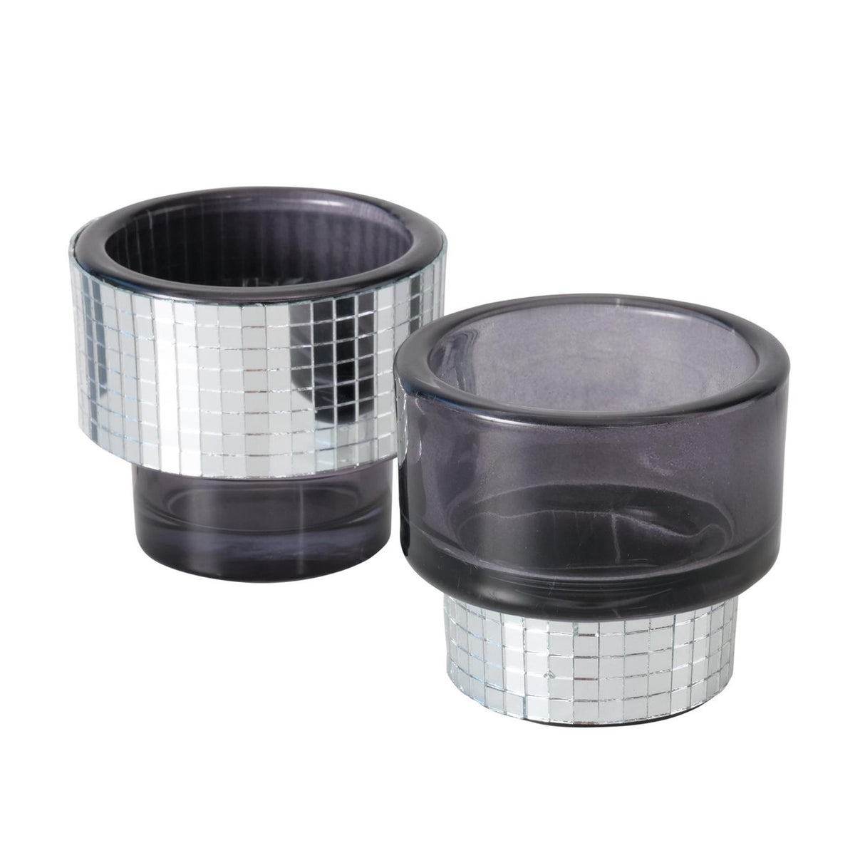 Boltze home photophore disco verre h7,5 cm