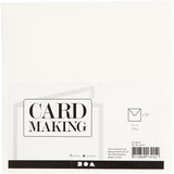 Enveloppes Creativ company, format enveloppe 16x16 cm, 120 gr, blanc cassé, 50 pièces 1 boîte