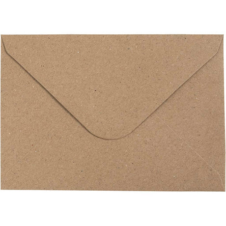Enveloppe recyclée Creativ company, format enveloppe 11,5x16 cm, 120 gr, naturel, 50 pièces 1 boîte