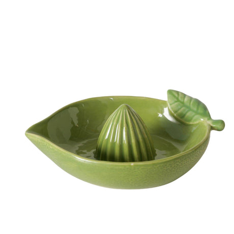 Boltze home presse-agrumes citron vert porcelaine 200ml 15x11,4x5cm agrumes