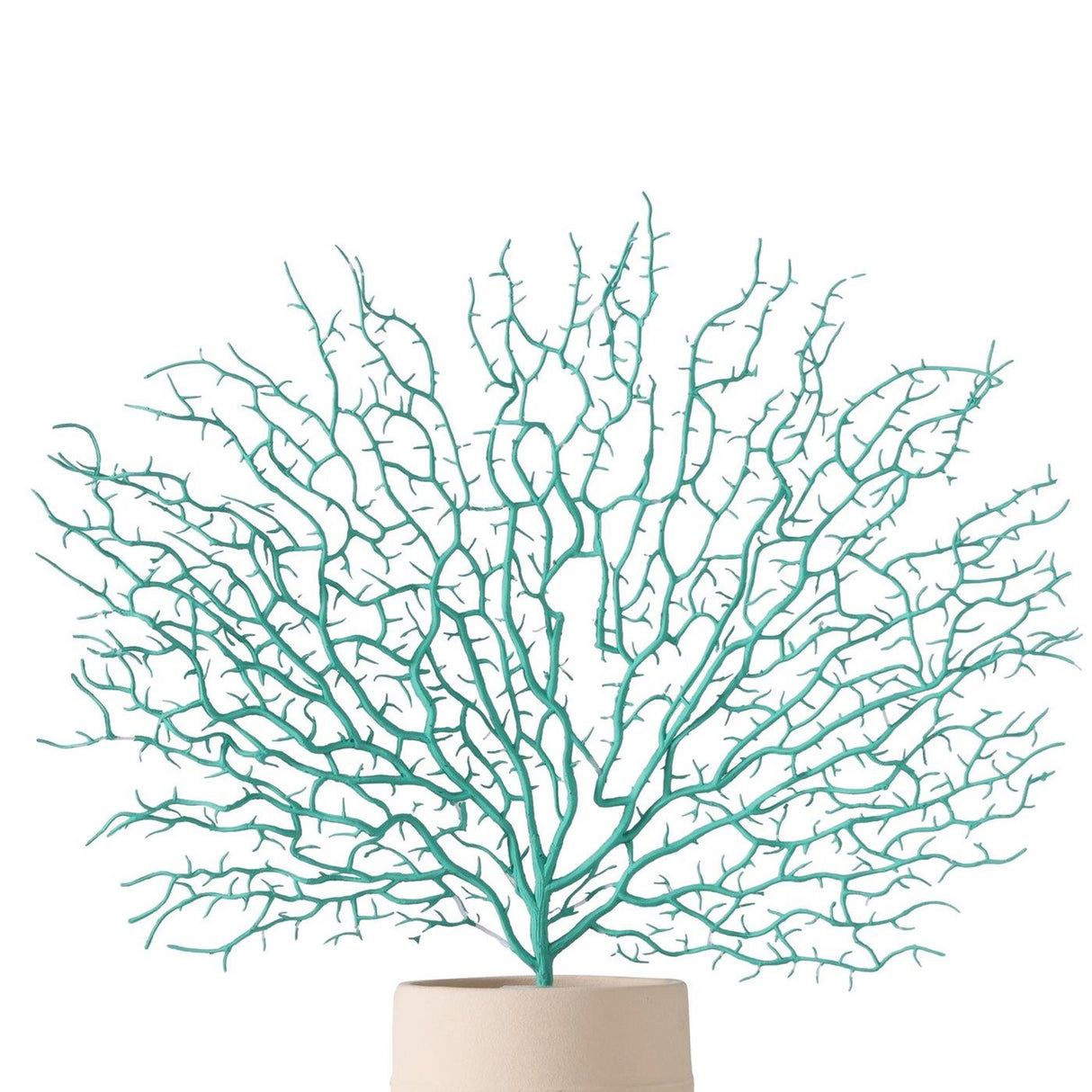 Boltze branche de décoration d'intérieur corail turquoise 46cm