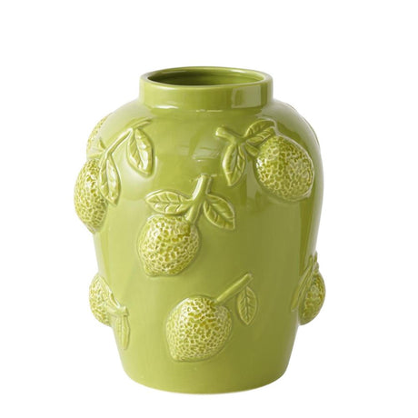 Vase Boltze home citron vert h20,5cm
