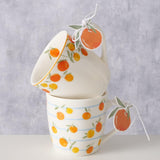 Boltze home mug orange 250ml porcelaine dia8x7,9cm en 2 versions