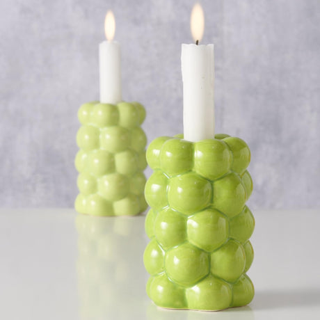 Boltze home chandelier verdura dia8x12cm dolomite vert clair vert