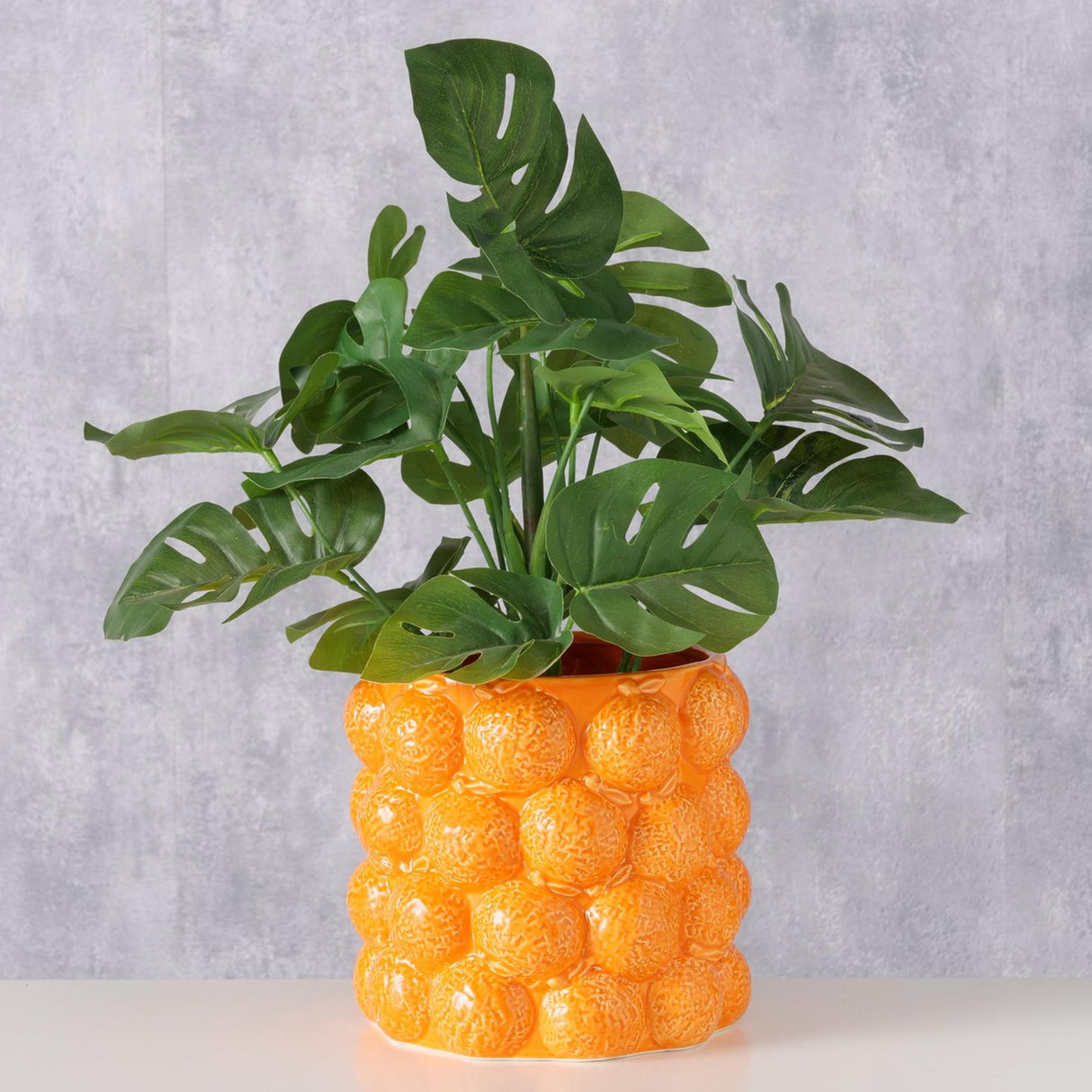 Pot de fleur Boltze home orange h15cm