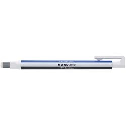 Tombow • gomme de précision mono zéro, rechargeable, pointe carrée 2,5 mm x 5 mm, bleu blanc noir