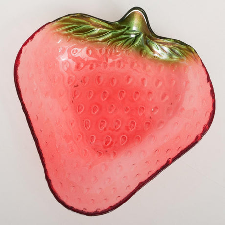 Bol Boltze home verre fraise fruitée 16x15,5xh3,5cm. 150 ml