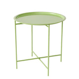 Boltze home plateau table métal vert