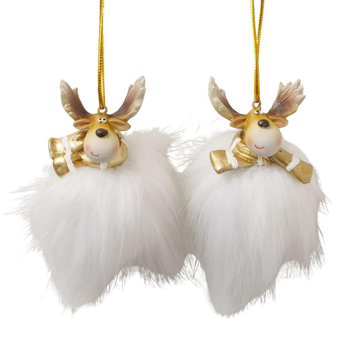 Boltze home Pendentif de Noël cerf 5,5x5x7cm
