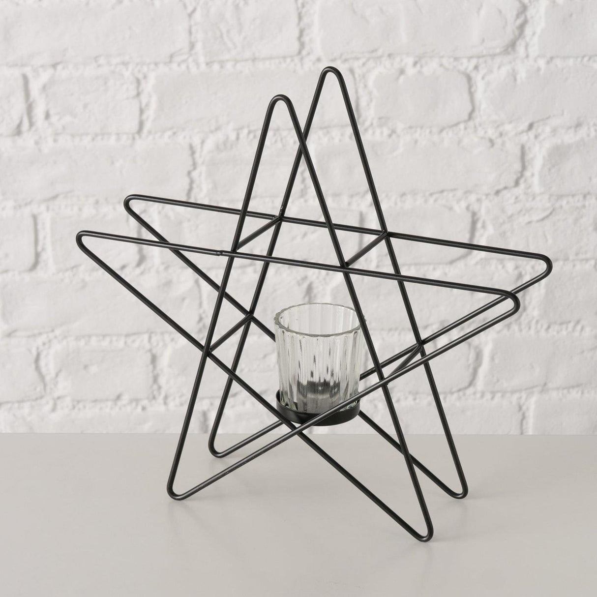 Boltze maison lanterne étoile 29,5x27,5cm