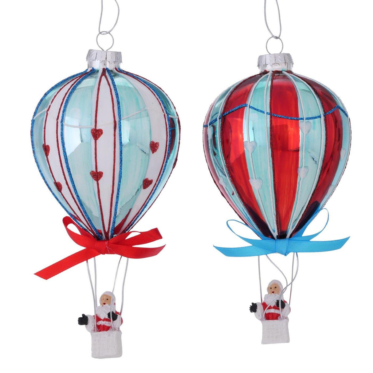 Boltze home boltze pendentif de Noël ballon 7xh14.5cm