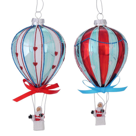 Boltze home boltze pendentif de Noël ballon 7xh14.5cm