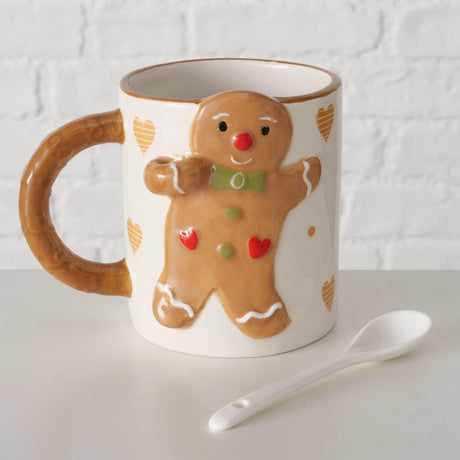 Boltze home mug jumbo gingembre 520ml ø9,2xh12cm